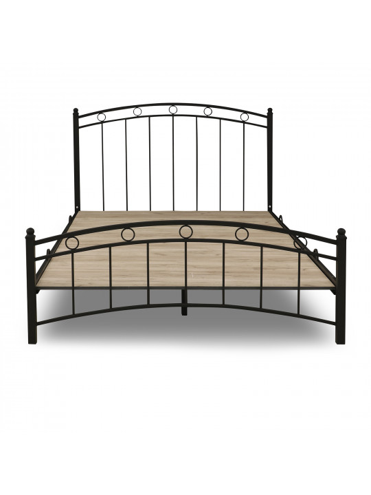 bed HOBEL LANA-02 140X200 METAL BLACK/BLACK (3)