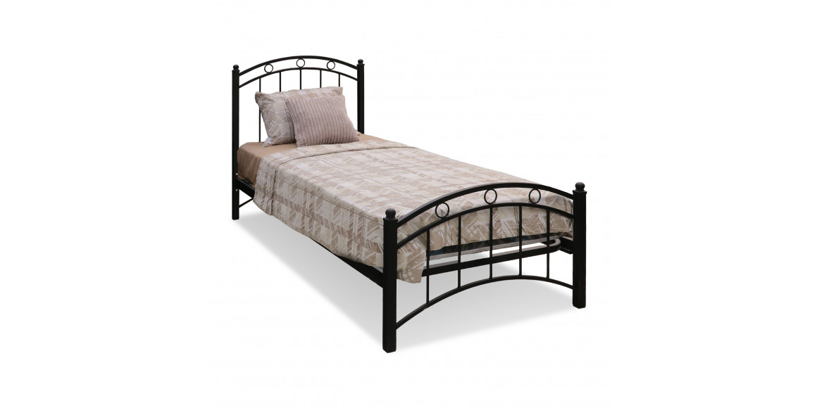 bed HOBEL LANA-02 90X200 LM METAL BLACK/BLACK (3)