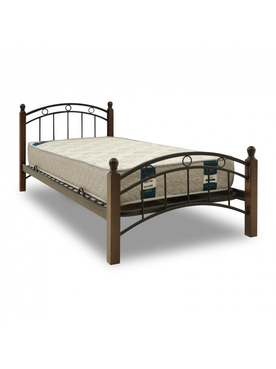 bed HOBEL V-LANA-01 90X200 METAL BLACK / BROWN PIGMENT (3)