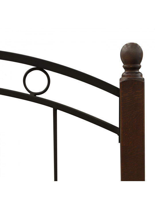 bed HOBEL V-LANA-01 90X200 METAL BLACK / BROWN PIGMENT (3)