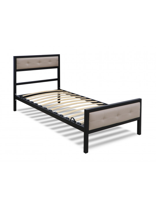 bed HOBEL WMX-B-101 90x200 BLACK/BEIGE (3)