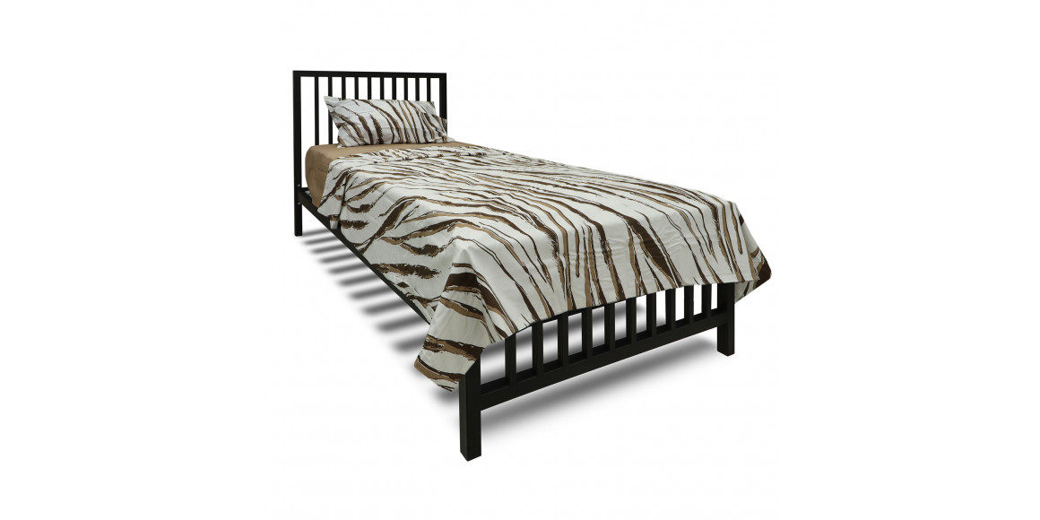 кровать HOBEL WMX-B-92 90x200 METAL BLACK/BLACK (3)