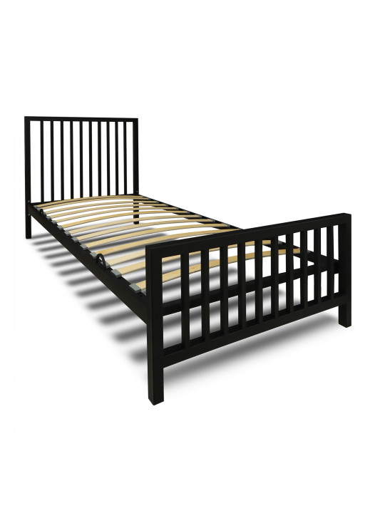 bed HOBEL WMX-B-92 90x200 METAL BLACK/BLACK (3)
