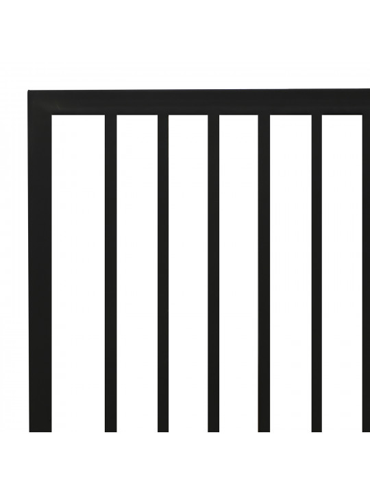 bed HOBEL WMX-B-92 90x200 METAL BLACK/BLACK (3)