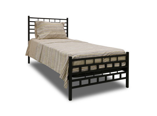 bed HOBEL WMX-B-93 90x200 METAL BLACK/BLACK (3)