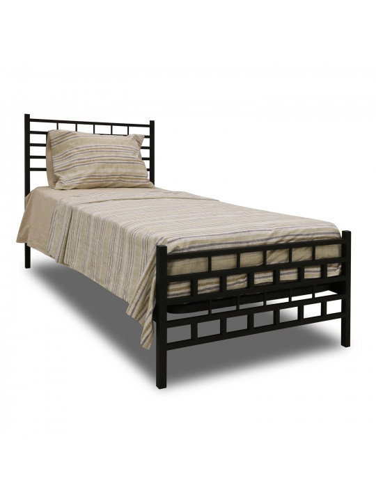 bed HOBEL WMX-B-93 90x200 METAL BLACK/BLACK (3)