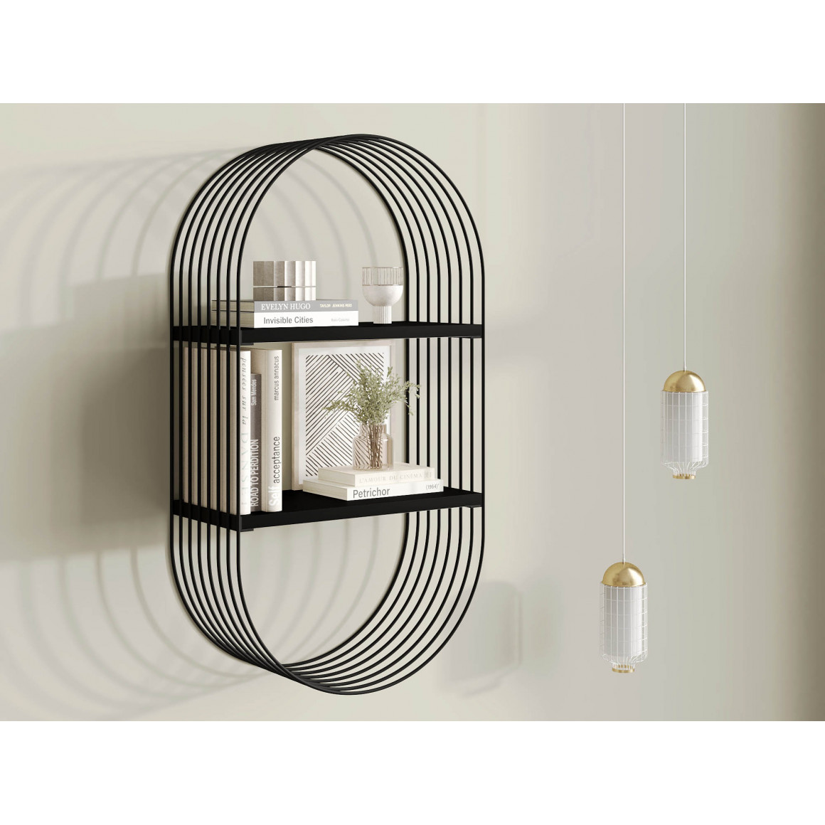 თარო HOBEL ALSTROEMERIA METAL BLACK (1)