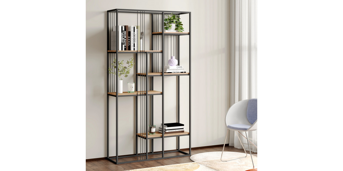 bookcase & shelving HOBEL LANFEN 100 BLACK METAL/ K004 (1)