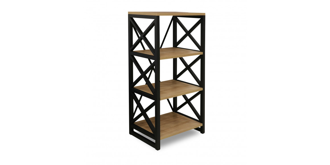 წიგნის კარადა და თარო HOBEL LOFT-SH-139-M BLACK/ 3025 (1)