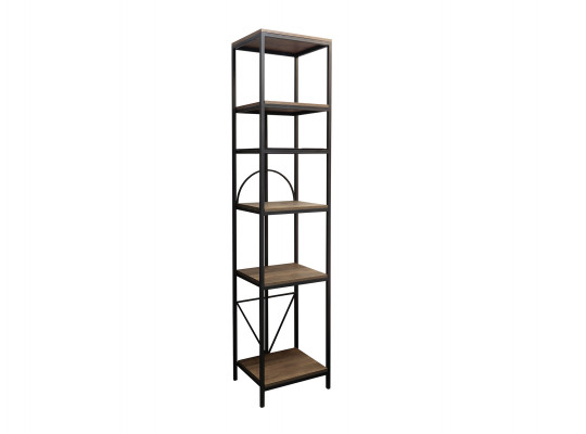 bookcase & shelving HOBEL LANFEN M-111 BLACK/GLASS FM/K090 (1)