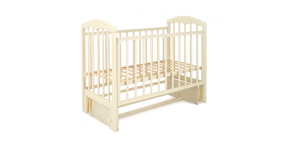 кровать для новорожденных RANT TRADE СИЛЬВИЯ-5 120*60 УНИВЕР МАЯТ/ СЛОНОВАЯ КОСТЬ