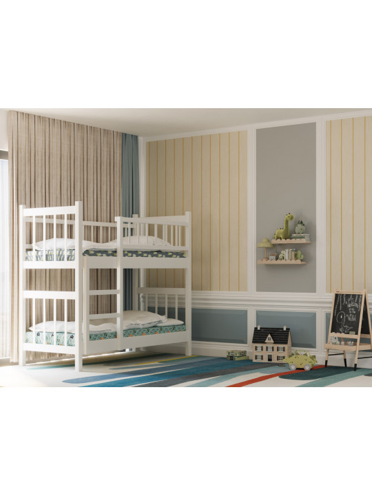 bed for children HOBEL TWO-STOREY EX-B53 90X190 WHITE (7)