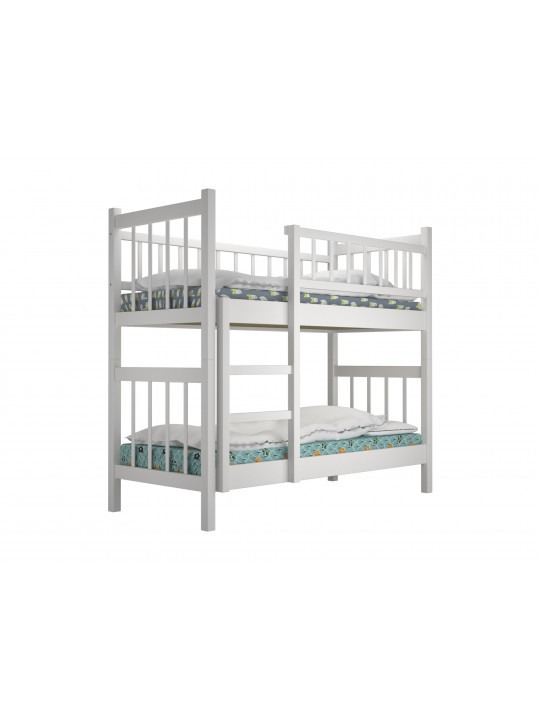 საბავშვთა საწოლი HOBEL TWO-STOREY EX-B53 90X190 WHITE (7)