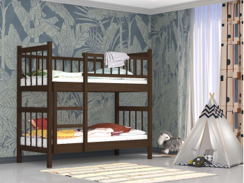 bed for children HOBEL TWO-STOREY EX-B53 90X190 BROWN PIGMENT (7)