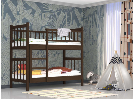 bed for children HOBEL TWO-STOREY EX-B53 90X190 BROWN PIGMENT (7)