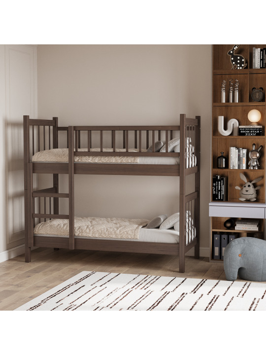 საბავშვთა საწოლი HOBEL TWO-STOREY EX-B53 90X190 BROWN PIGMENT (7)