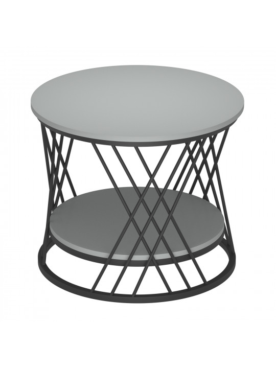 coffee table HOBEL WMX-CT-19 MDF 5502Y/ BLACK METAL  (1)