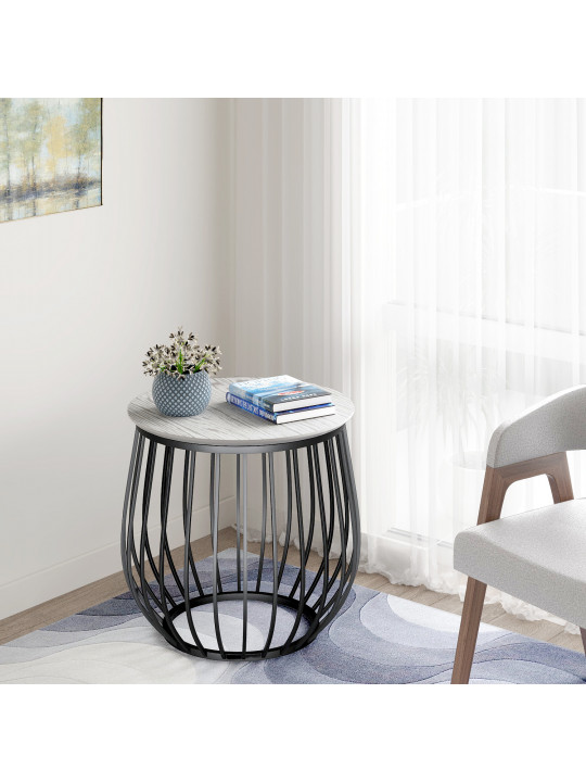 ჟურნალის მაგიდა HOBEL ELIDA L-65 ANTIK GREY (1)