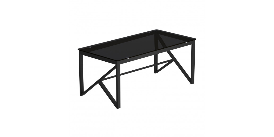 coffee table HOBEL GRAND METAL BLACK/ GLASS (1)