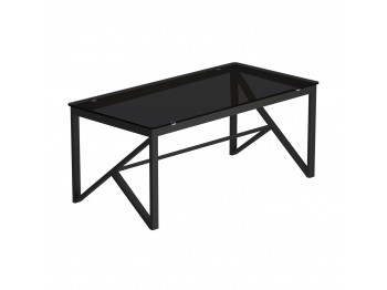 coffee table HOBEL GRAND METAL BLACK/ GLASS (1)