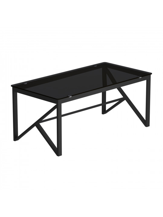 coffee table HOBEL GRAND METAL BLACK/ GLASS (1)