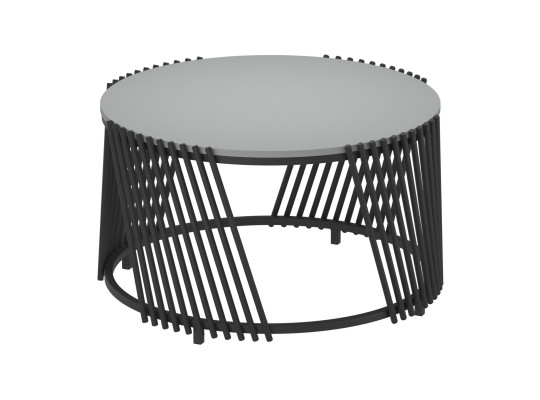 журнальный стол HOBEL WMX-CT-39 MDF 5502Y/ BLACK METAL  (1)