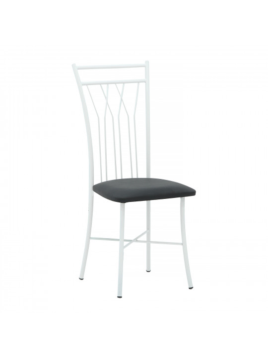 chair HOBEL WMX-CH-81 METAL WHITE/BLACK (1)