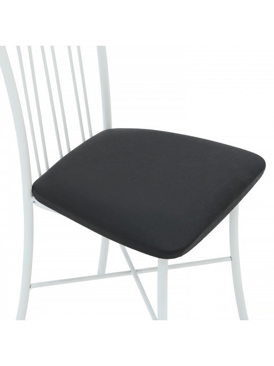 chair HOBEL WMX-CH-81 METAL WHITE/BLACK (1)