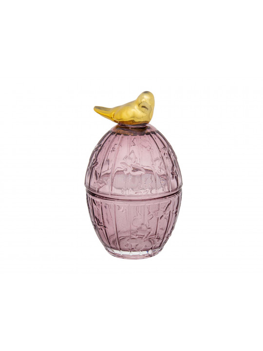 decorate objects MAGAMAX GLASS BOX BIRD Д90 Ш90 В158 BROWN