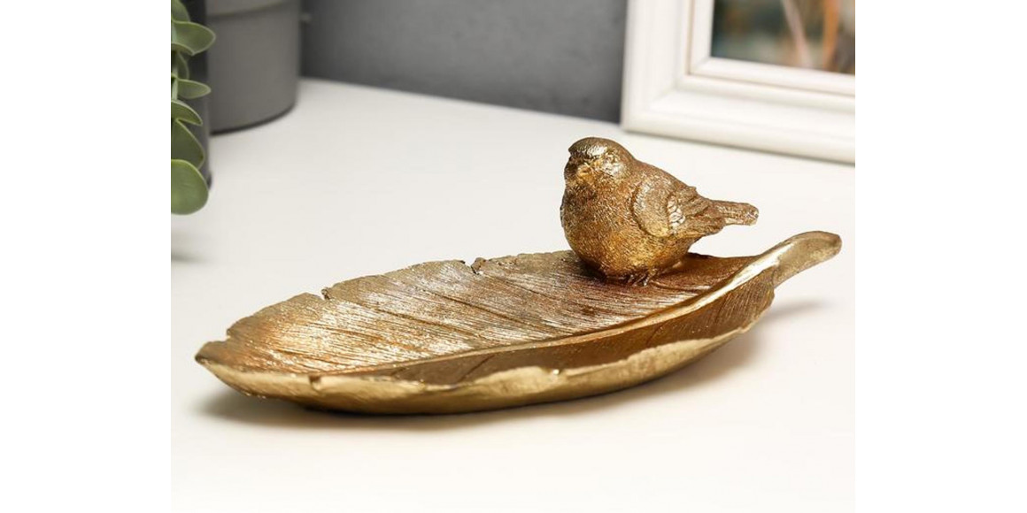 decorate objects SIMA-LAND SPARROW ON THE LEAF 6.5X22X10 см