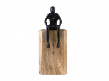 декоративные акссесуары KOOPMAN STATUE ON WOOD BLOCK 23CM