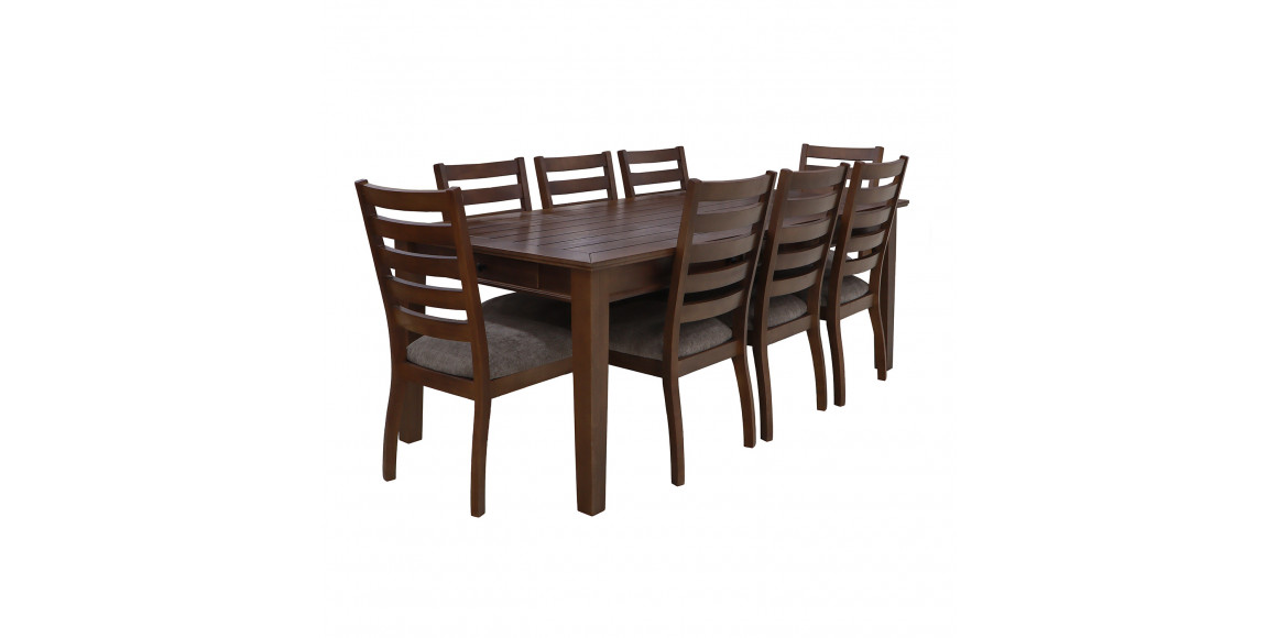 სასადილო გარნიტური HOBEL DORA 1+8 OAK PIGMENT/CH SHO599/2 (10)