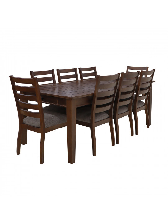 სასადილო გარნიტური HOBEL DORA 1+8 OAK PIGMENT/CH SHO599/2 (10)