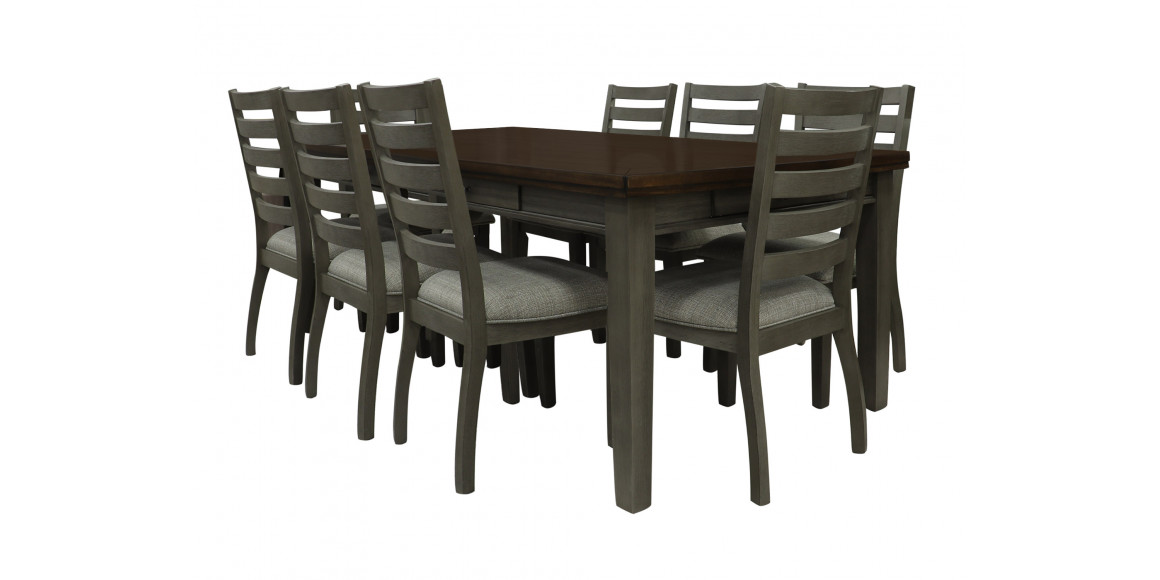 dining set HOMELEGANCE DORA 5761GY-78/S 1+8 GREY (5)