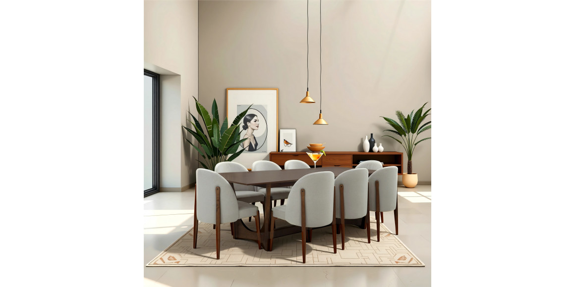 столовый гарнитур IVORIE AFEEN 3363/1341 1+8 WALNUT
