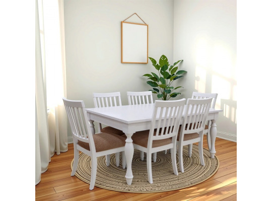 dining set HOBEL JANZEN 1+6 DT WHITE/CH BONCHUK 7 (7)