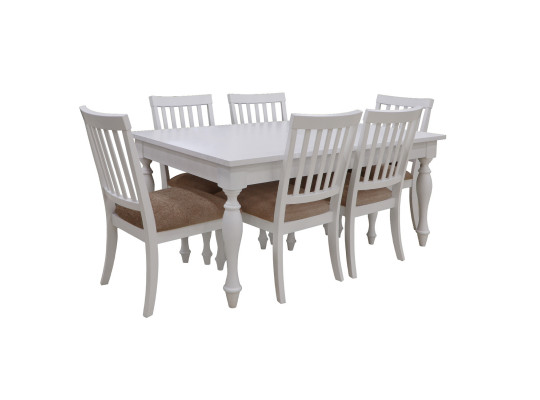 dining set HOBEL JANZEN 1+6 DT WHITE/CH BONCHUK 7 (7)