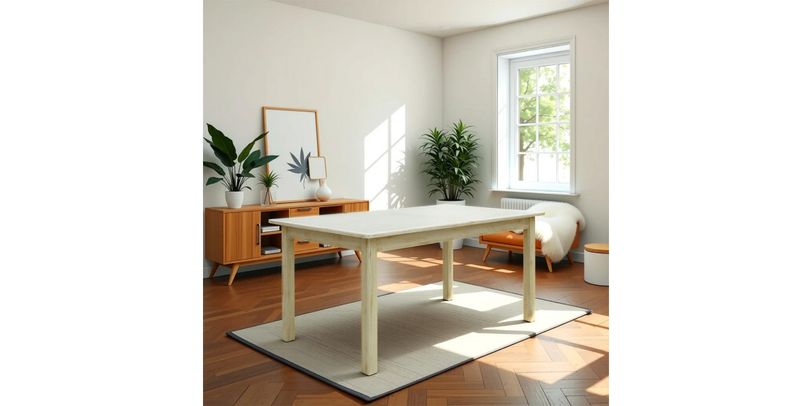 обеденный стол HOBEL 01A DT (90X160X200) ANTIK GOLD (1)