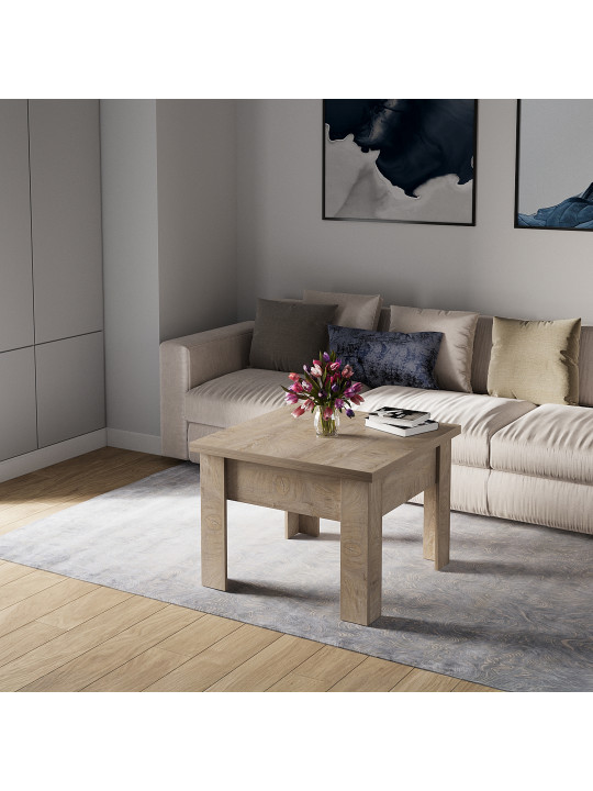 Диван HOBEL CORNER LIZA PLUS CAPPUCCINO SCANDI 19 L + Подарок Стол-Трансформер HOBEL E-70X70X140