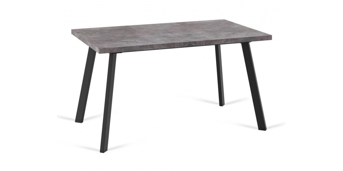 dining table MAMADOMA BORG-140, РАЗДВИЖНОЙ 140(180)X85, ДЫМЧАТАЯ КЕРАМИКА/ЧЕРНЫЙ,1 (УПАК.) (1)