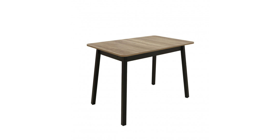 dining table MAMADOMA TIRK RADIAL-110, РАЗДВИЖНОЙ 110(142)X70, ДУБ КАНЬОН/ЧЕРНЫЙ,1 (УПАК.) (1)