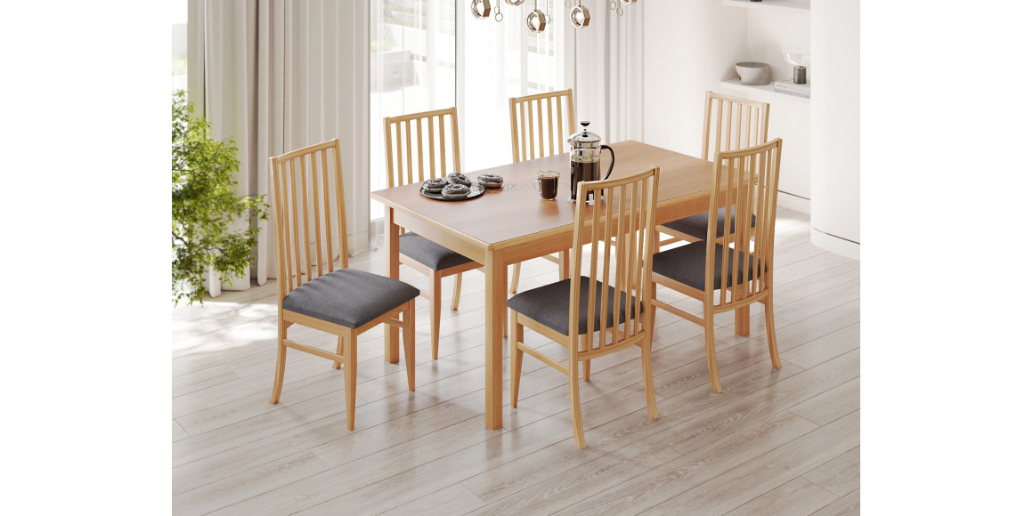 dining table VEGA 01A (90X160X200) NATURAL (1)