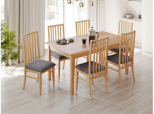 dining table VEGA 01A (90X160X200) NATURAL (1)