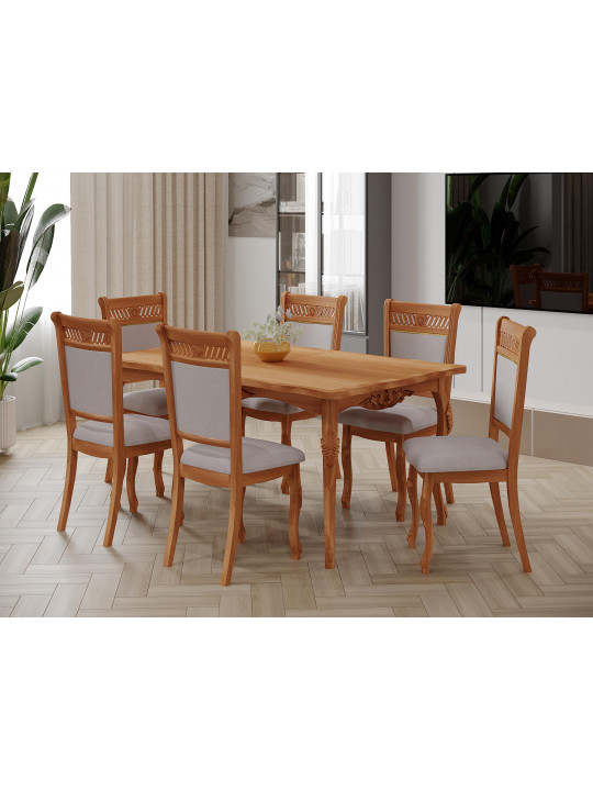 სასადილო მაგიდა VEGA 02A 100X160X200 NATURAL (1)