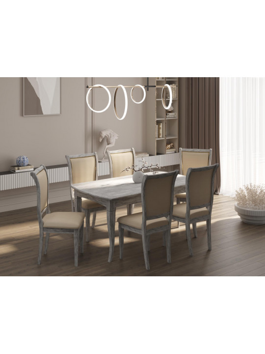 dining table VEGA 06A (90X160X200) ANTIK GREY (1)
