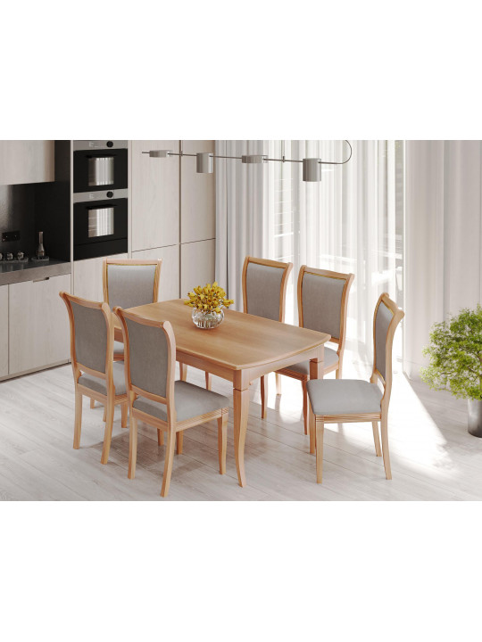 dining table VEGA 06A (90X160X200) NATURAL (1)