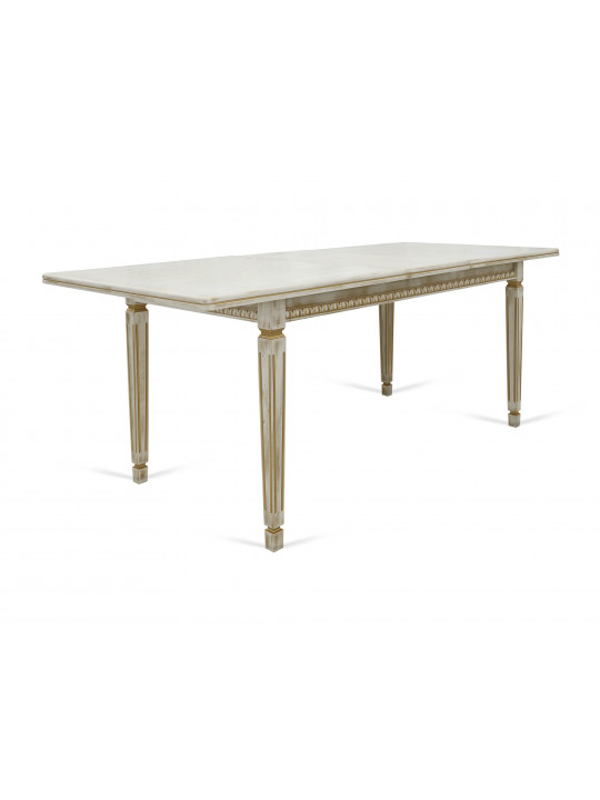 dining table VEGA 10A 90X160X200 ANTIK GOLD (1)