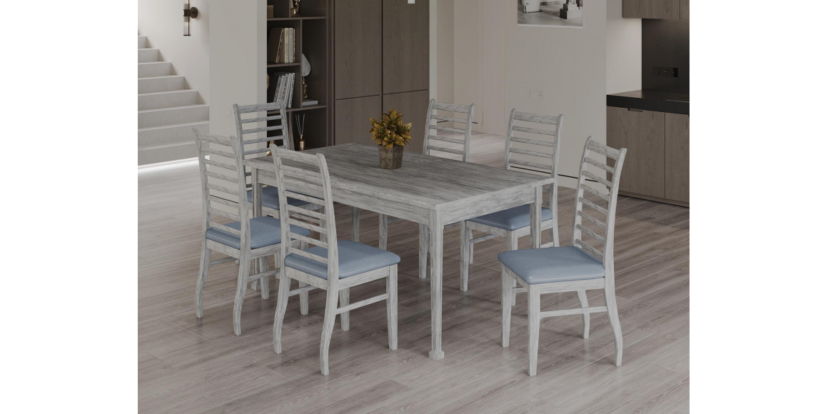 dining table HOBEL X63 DT (90X160X200) ANTIK GREY(1)