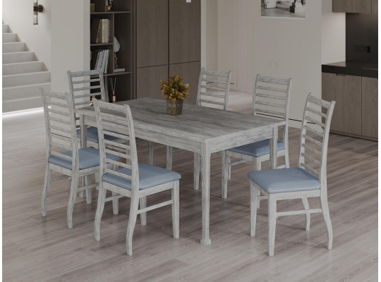 dining table HOBEL X63 DT (90X160X200) ANTIK GREY(1)