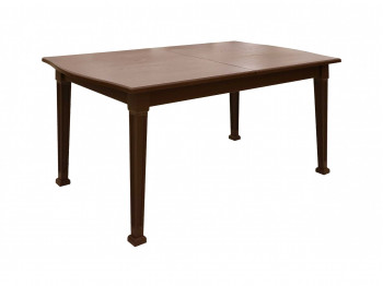 dining table VEGA X64 WAVY (90X160X200) BROWN EMAL (1)
